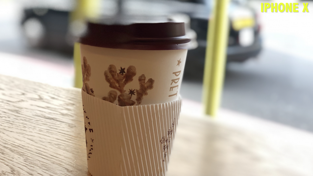 Coffee cup portrait on pixel iPhone X