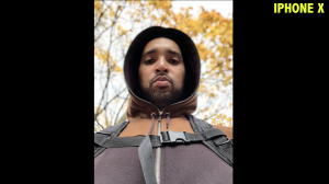 Front Facing portrait on iPhone X.